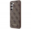 Guess 4G Metal Gold Samsung Galaxy S23+ szilikon tok, barna