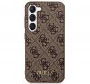 Guess 4G Metal Gold Samsung Galaxy S23+ szilikon tok, barna