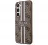 Guess 4G Printed Stripe Samsung Galaxy S23+ szilikon tok, barna