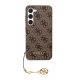 Guess 4G Charms Samsung Galaxy S23 szilikon tok, barna