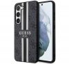 Guess 4G Printed Stripe Samsung Galaxy S23 szilikon tok, fekete