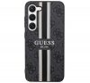 Guess 4G Printed Stripe Samsung Galaxy S23 szilikon tok, fekete