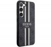 Guess 4G Printed Stripe Samsung Galaxy S23 szilikon tok, fekete