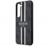 Guess 4G Printed Stripe Samsung Galaxy S23 szilikon tok, fekete