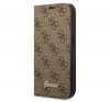 Guess 4G Vintage Gold Apple iPhone 14 Pro flip tok, barna