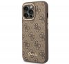 Guess 4G Vintage Gold Apple iPhone 14 Pro hátlap tok, barna