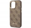 Guess 4G Vintage Gold Apple iPhone 14 Pro hátlap tok, barna