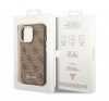 Guess 4G Vintage Gold Apple iPhone 14 Pro hátlap tok, barna