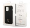 Guess Silicone Triangle Apple iPhone 14 Pro hátlap tok, fekete