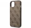 Guess 4G Metal Gold Apple iPhone 14 Plus hátlap tok, barna