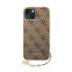 Guess 4G Charms Collection Apple iPhone 14 Plus hátlap tok, barna