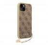 Guess 4G Charms Collection Apple iPhone 14 Plus hátlap tok, barna