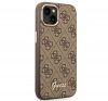 Guess 4G Vintage Gold Apple iPhone 14 Plus hátlap tok, barna