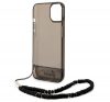 Guess Translucent Pearl Strap Apple iPhone 14 Plus hátlap tok, fekete