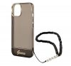 Guess Translucent Pearl Strap Apple iPhone 14 Plus hátlap tok, fekete