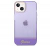 Guess Translucent Apple iPhone 14 Plus hátlap tok, lila