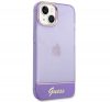 Guess Translucent Apple iPhone 14 Plus hátlap tok, lila