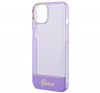 Guess Translucent Apple iPhone 14 Plus hátlap tok, lila