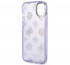 Guess Peony Glitter Apple iPhone 14 Plus hátlap tok, lila