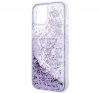 Guess Liquid Glitter Palm Apple iPhone 14 Plus hátlap tok, lila