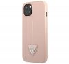 Guess SaffianoTriangle Apple iPhone 14 Plus hátlap tok, pink