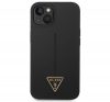 Guess Silicone Triangle Apple iPhone 14 Plus hátlap tok, fekete