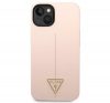 Guess Silicone Triangle Apple iPhone 14 Plus hátlap tok, pink