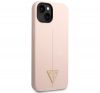 Guess Silicone Triangle Apple iPhone 14 Plus hátlap tok, pink