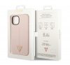 Guess Silicone Triangle Apple iPhone 14 Plus hátlap tok, pink