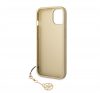 Guess 4G Charms Collection Apple iPhone 14 hátlap tok, barna