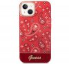 Guess Bandana Paisley Apple iPhone 14 hátlap tok, piros