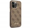 Guess 4G Vintage Gold Apple iPhone 14 Pro Max hátlap tok, barna