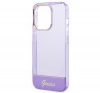 Guess Translucent Apple iPhone 14 Pro Max hátlap tok, lila