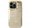 Guess Croco Collection Apple iPhone 14 Pro Max hátlap tok, arany