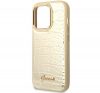 Guess Croco Collection Apple iPhone 14 Pro Max hátlap tok, arany