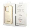 Guess Croco Collection Apple iPhone 14 Pro Max hátlap tok, arany