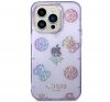 Guess Peony Glitter Apple iPhone 14 Pro Max hátlap tok, lila