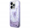 Guess Liquid Glitter Palm Apple iPhone 14 Pro Max hátlap tok, lila