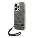 Guess 4G Print Strap Apple iPhone 14 Pro hátlap tok, fekete