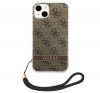 Guess 4G Print Strap Apple iPhone 14 Plus hátlap tok, barna