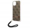 Guess 4G Print Strap Apple iPhone 14 Plus hátlap tok, barna