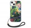 Guess Flower Strap Apple iPhone 14 Plus hátlap tok, kék