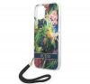 Guess Flower Strap Apple iPhone 14 Plus hátlap tok, kék