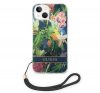 Guess Flower Strap Apple iPhone 14 hátlap tok, kék