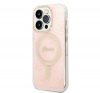 Guess 4G Print MagSafe Apple iPhone 14 Pro hátlap tok, pink + MagSafe töltő