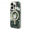 Guess Jungle MagSafe Apple iPhone 14 Pro hátlap tok, zöld + MagSafe töltő