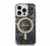 Guess Marble MagSafe Apple iPhone 14 Pro hátlap tok, fekete + MagSafe töltő