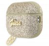 Guess Glitter Flake 4G Charm Apple AirPods Pro 2 tok , arany