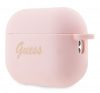 Guess Silicone Charm Heart Apple AirPods Pro 2 tok , rózsaszín