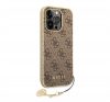 Guess 4G Charms Apple iPhone 14 Pro hátlap tok , barna